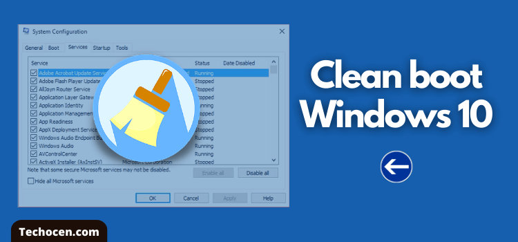 how to clean boot windows 10 from startup