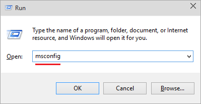 run dialog box windows 10