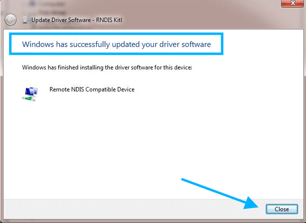 windows has successfully updated your driver