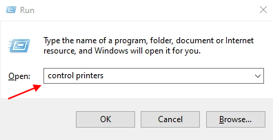 control printers windows 10