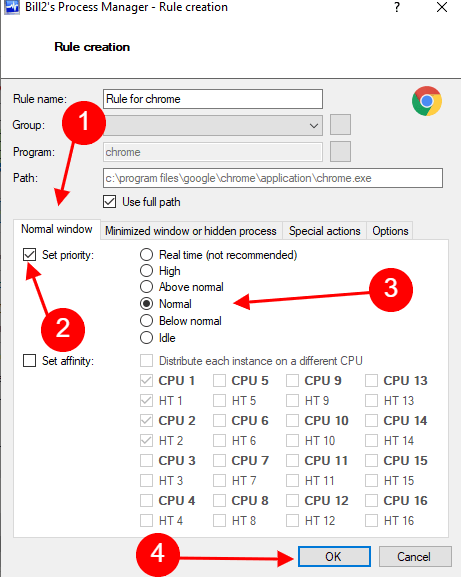 create a rule for this process img02