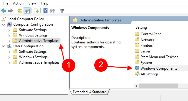 local group policy editor windows 10 windows update