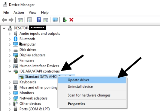 ide ata/atapi controllers driver windows 10 download