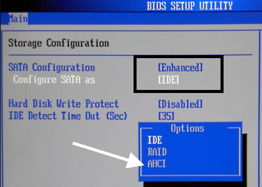ahci mode enable windows 10