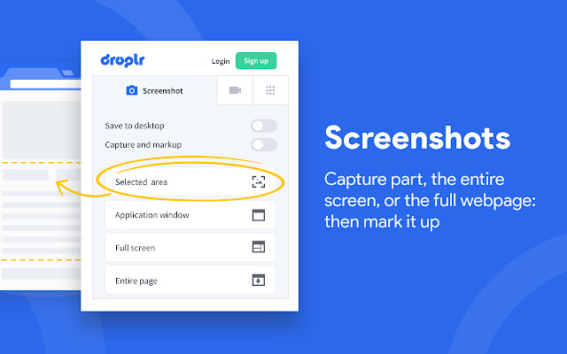 Screenshot & Screen Recorder w Webcam-Droplr