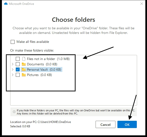 stop syncing onedrive windows 10 or 11