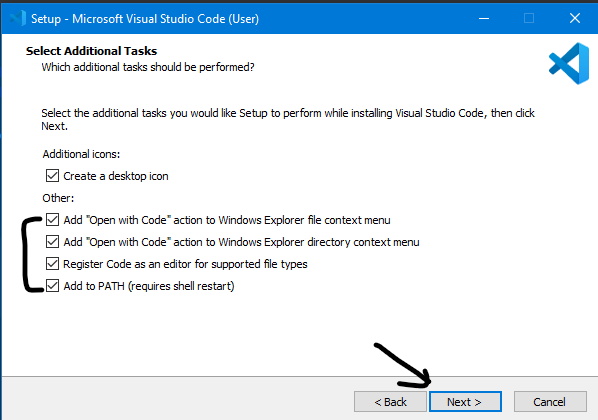 install visual code on windows