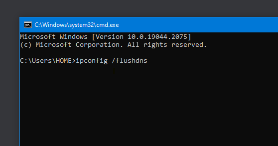 ipconfig flushdns command windows 10-11