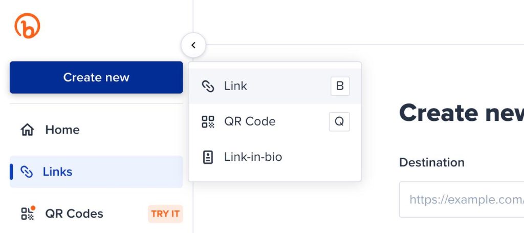 create a bitly link